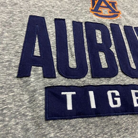Champion NCAA Auburn Tigers Embroidered T-Shirt Grey Navy NWT Men's Size Large - Picture 3 of 8
